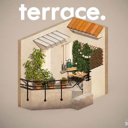Studio Terrasse Privee 5 Min To Eiffel Tower Paris Exterior foto