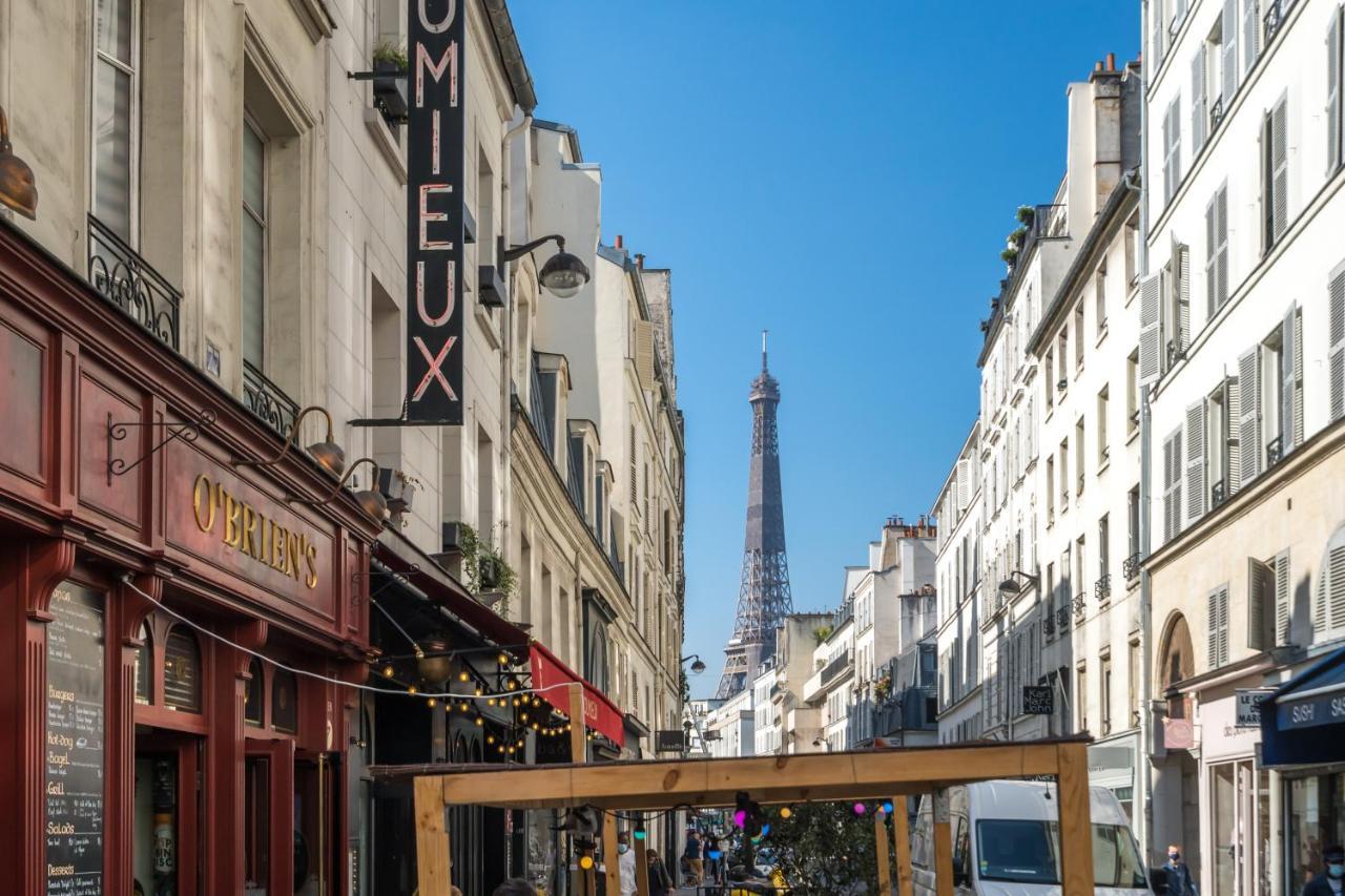 Studio Terrasse Privee 5 Min To Eiffel Tower Paris Exterior foto